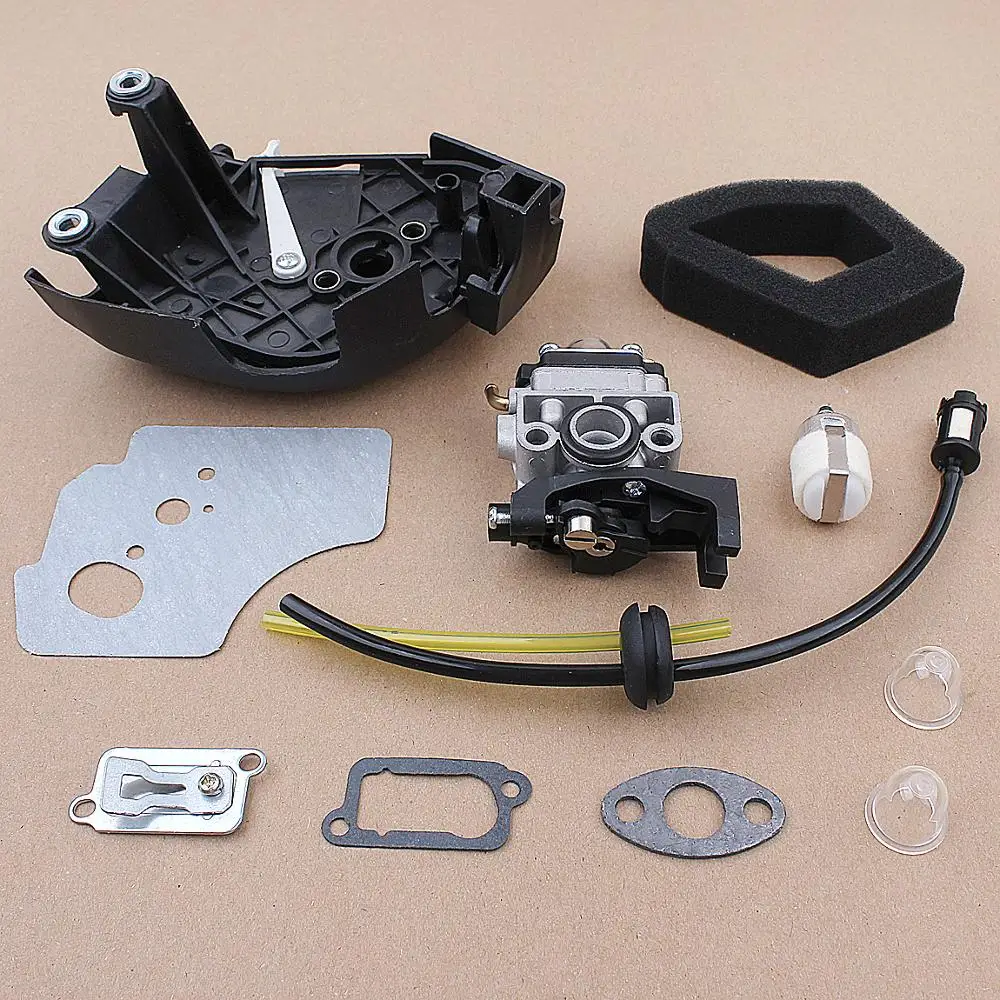 Carburatore coperchio del filtro dell'aria alloggiamento passacavo della linea del carburante per Honda GX35 HHT35 HHT35S 1.3HP Mini motore a Gas a 4 tempi Strimmer
