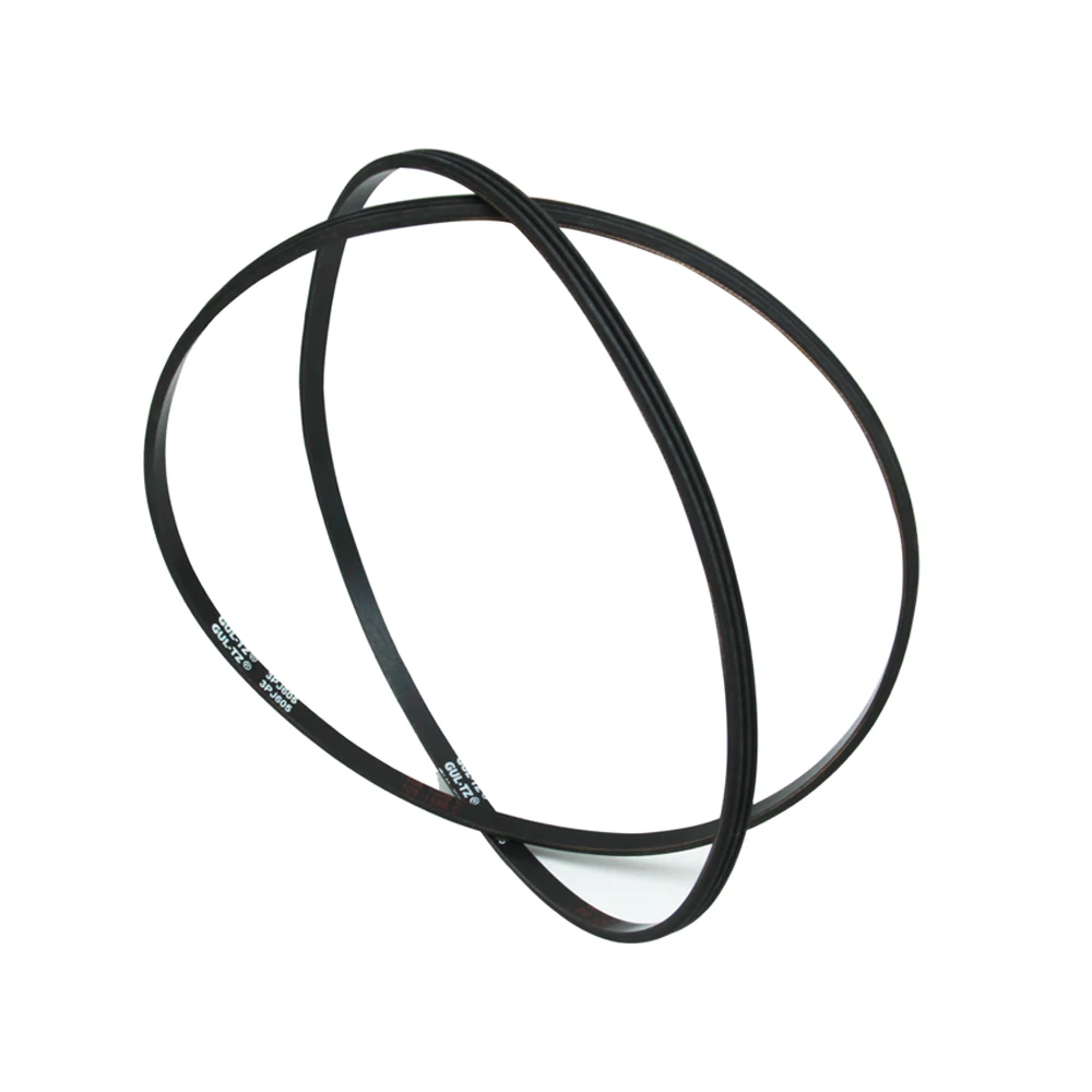 2Pcs 3 Geribbelde Rubber Drive Riem 3PJ605 Vervanging V-Riem Voor Thicknesser Schaafmachine