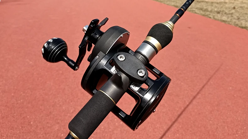 TR10000 Full Metal Heavy Trolling Reel Strong 30kg Drag Power Blue See Boat Fishing Big Drum Reel Right Hand Baitcasting Reel