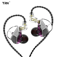 TRN ST1 In Ear Earphone 1BA 1DD Hybrid Metal IEM DJ HIFI Monitor Running Sport Earphone Earplug Headset TRN V90 V80 BA5 V30 IM1