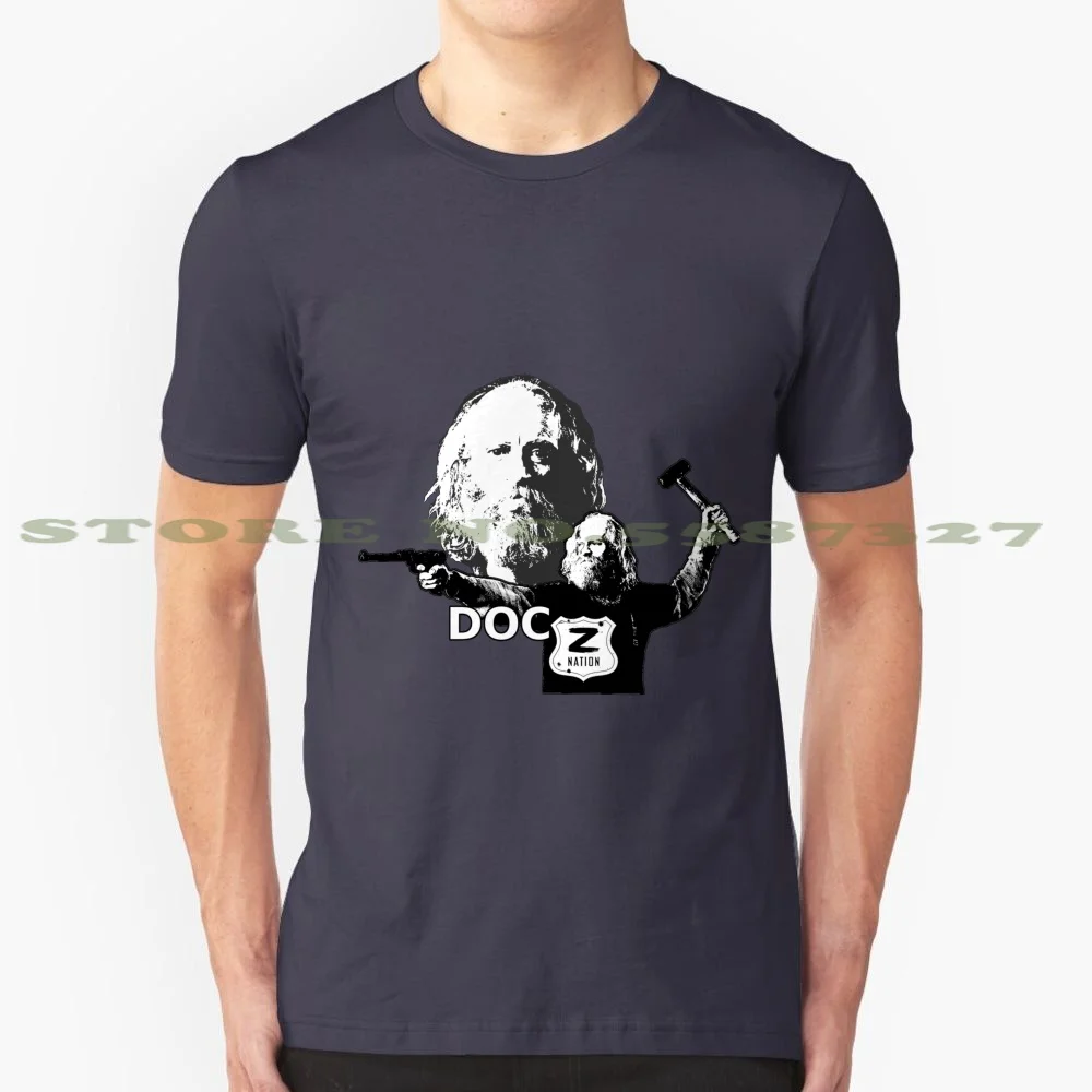 

Футболка Z Nation : Doc 100% из чистого хлопка, фигура доктор Z Nation Fanart Fandom, красивая футболка с кастингом, мужское оружие зомби Apocalyse