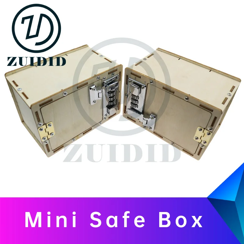 ZUIDID escape room Mini Safe Box enter the correct password and pull the button to open the box and get clues inside