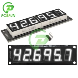 0.56 inch TM1637 6 Bit 7 Segment Digital Tube Module White Display 6 Digit LED Display Module  2 pins Digital I/O For Arduino 5V