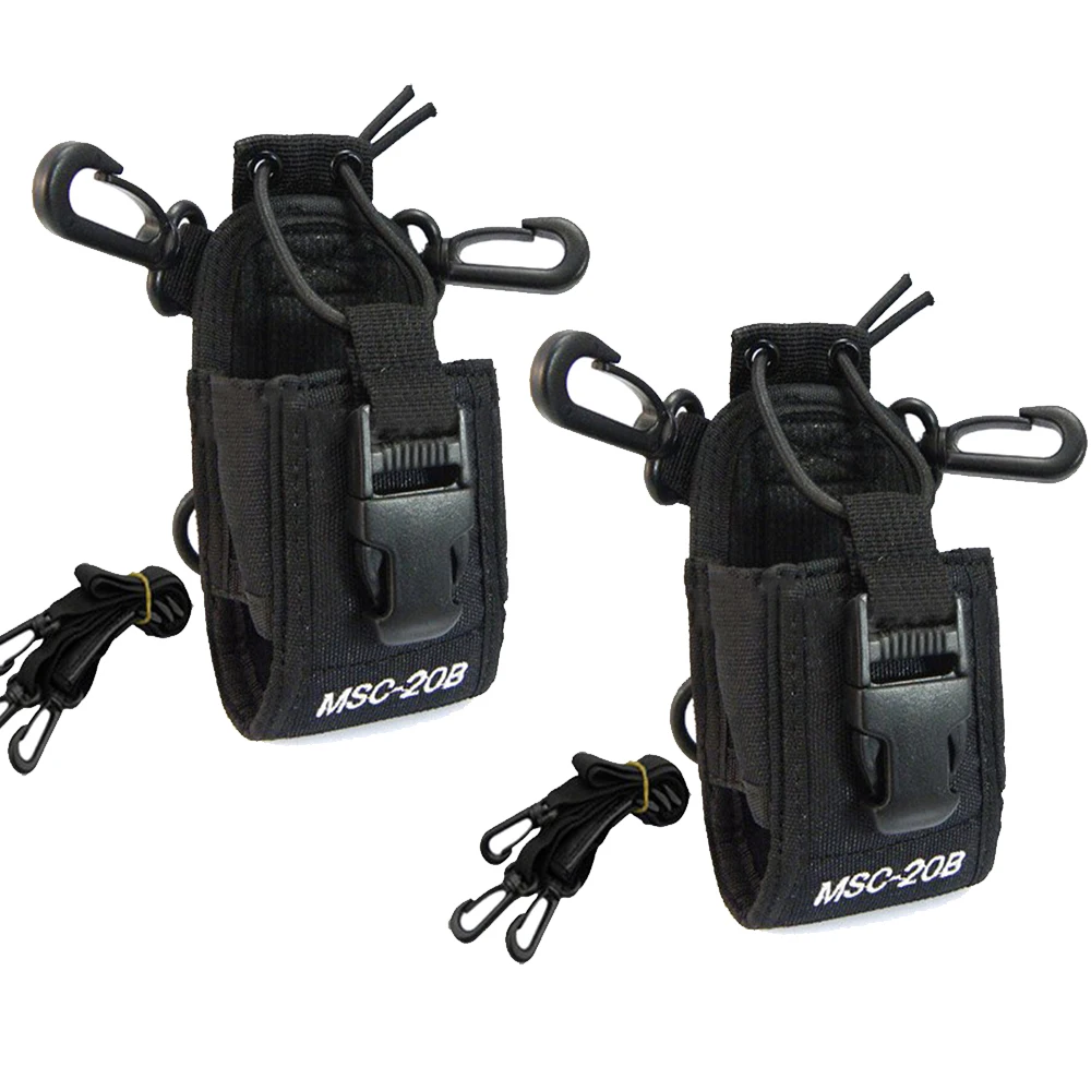 

2PCS MSC-20B Case Holder Nylon Multi-functional Portable Radio Holster for BaoFeng UV-5R UV-82 BF-888S Walkie Talkie