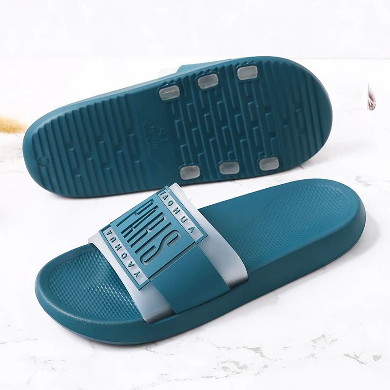 Summer Men Slippers Indoor Home Slides Bathroom Slippers Massage Loafers Men Outdoor Clogs Garden Shoes Beach Sandals Flip Flops