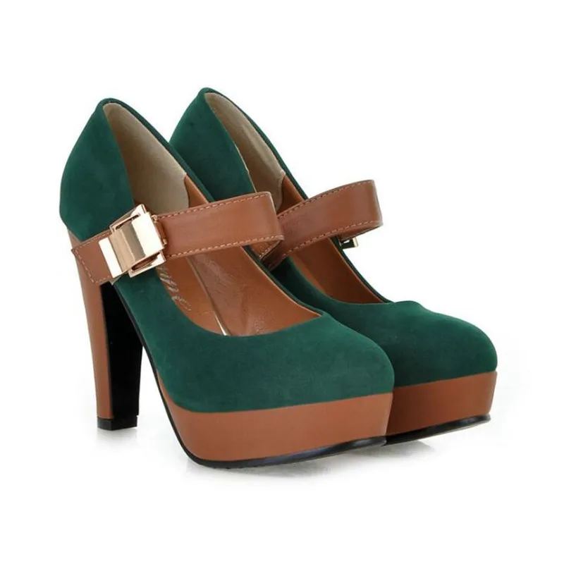 Women Shoes Pumps Fashion High Heels Shoes Ankle Strap Pumps Women Office Shoes Ladies Platform Women Heels 34-43