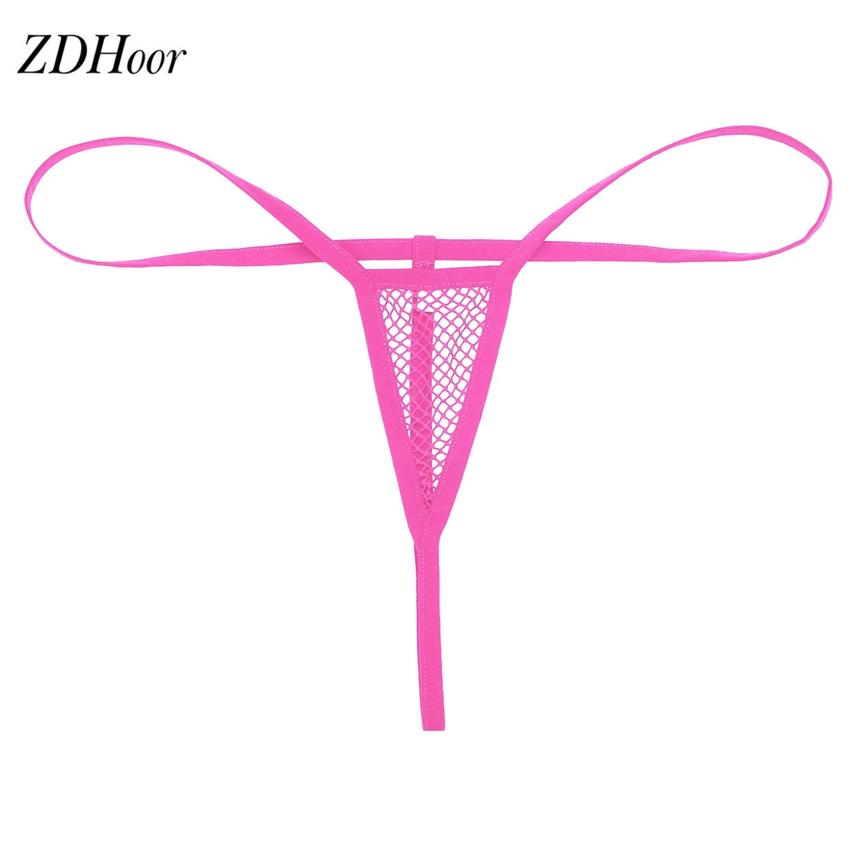 Sexy lingerie voor vrouwen erotisch ondergoed sissy panties rekbaar doorzichtig visnet open kont g-string string lage taille onderbroek