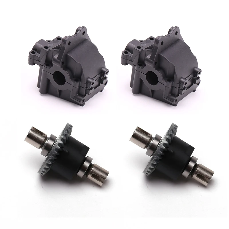 

WLtoys 144001 RC Car Spare Parts 4WD 2 set Metal Differential 144001-1309 And Plastic Gearbox Differential Box 144001-1254