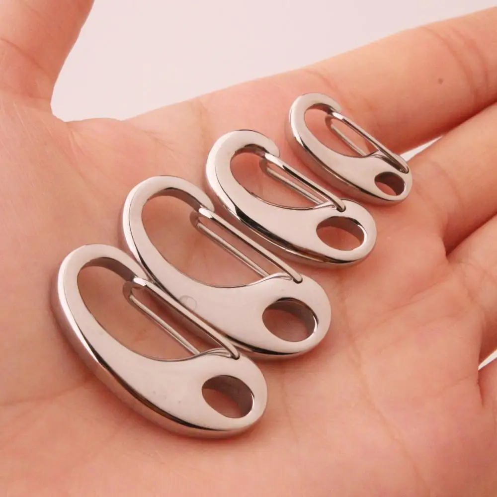 10/50/100pcs 21/23/26/32mm Solid Stainless Steel Lobster Clasps DIY Findings Lot