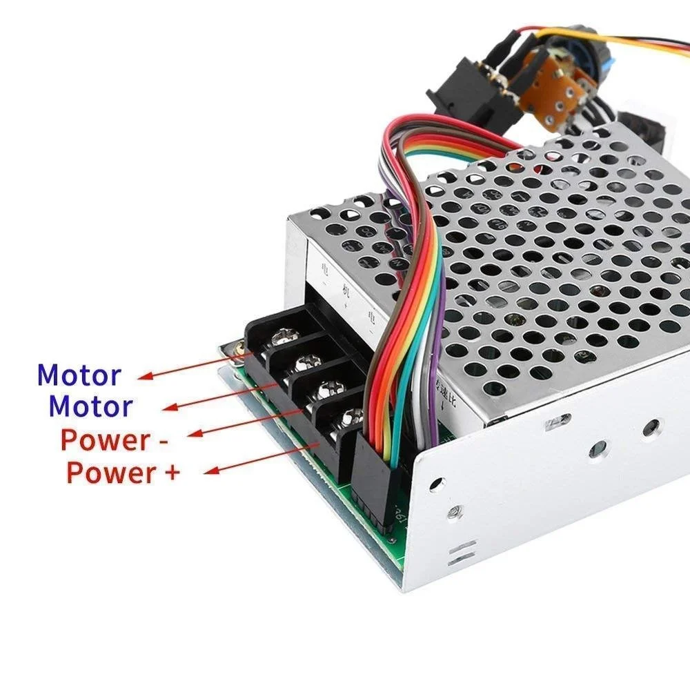 PWM DC10-55V 12V 24V 36V 48V 60A PWM คอนโทรลเลอร์ DC มอเตอร์ความเร็วสูง Reversible ชุดสวิทช์ DC มอเตอร์แปรงเครื่องมืออุปกรณ์เสริม