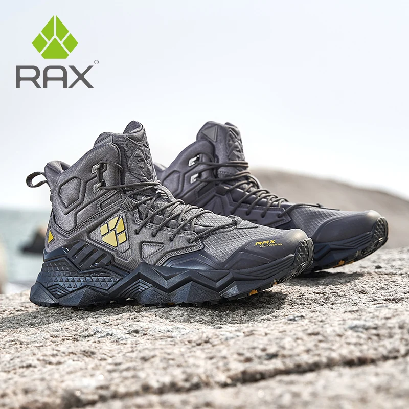 Rax-Chaussures de Randonnée Imperméables pour Homme, Bottes d'Escalade en Plein Air, de Camping, de html, de Trekking, de dehors, de Neige