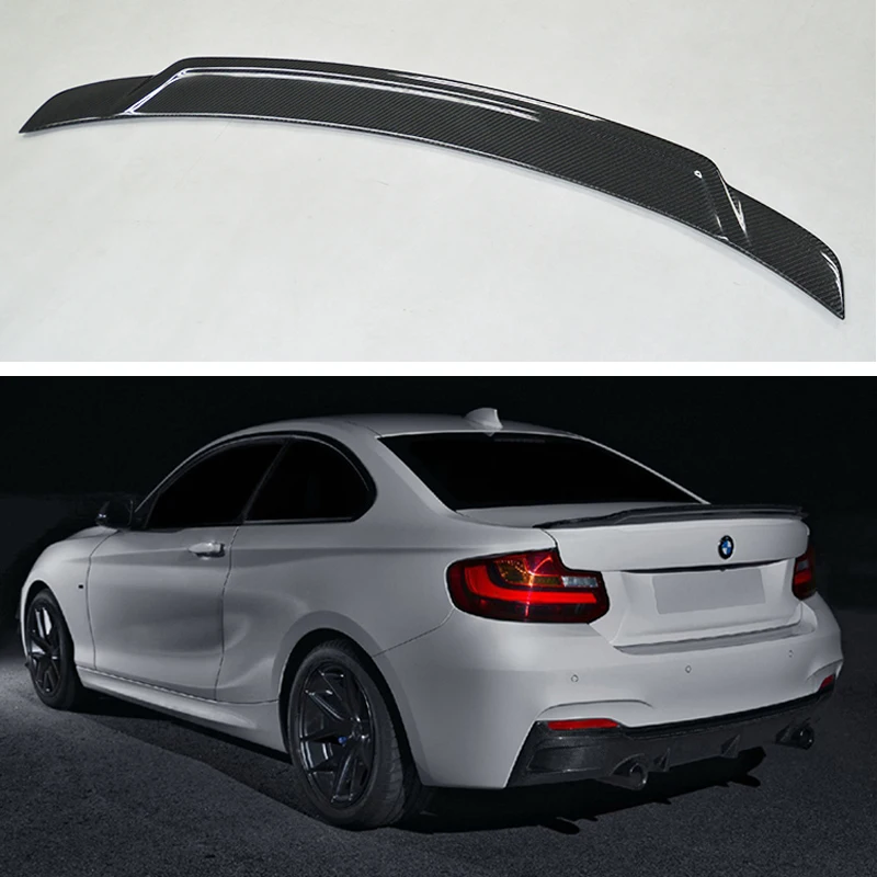 

F22 F23 F87 Carbon Fiber Rear Spoiler For BMW F22 F23 2 Series F22 Coupe & F23 Convertible & F87 M2 218i 220i 228i M235i 2014+