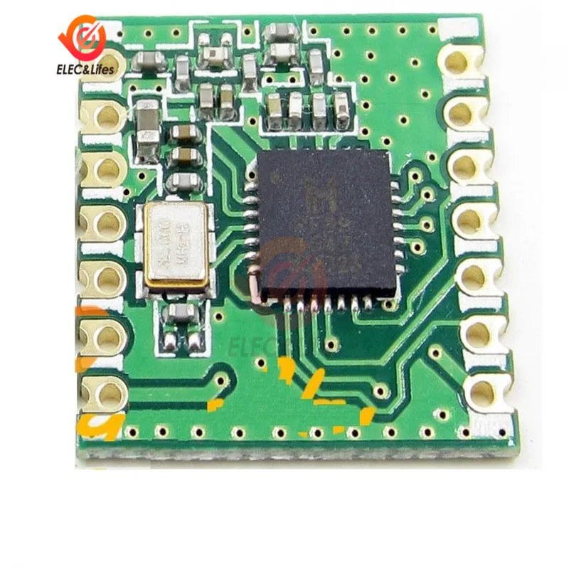 

1Pc RFM69CW 868Mhz RF Transceiver Module With RFM12B Compatible Footprint Board FSK GFSK MSK GMSK OOK Modulations