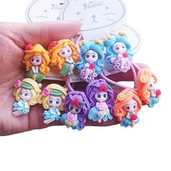 2PCS Cartoon Princess Kids Cute Elastic Hair Bands Children Hair Ties Girls Hair Accessories Baby Headdress