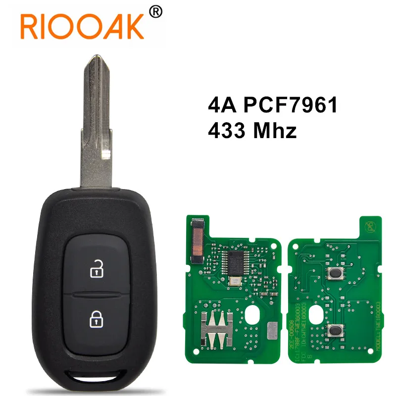 

Car Remote Key 4A 7961 Chip 433Mhz Auto Smart Control Replace For Renault Sandero Logan Lodgy Dokker Dacia Duster