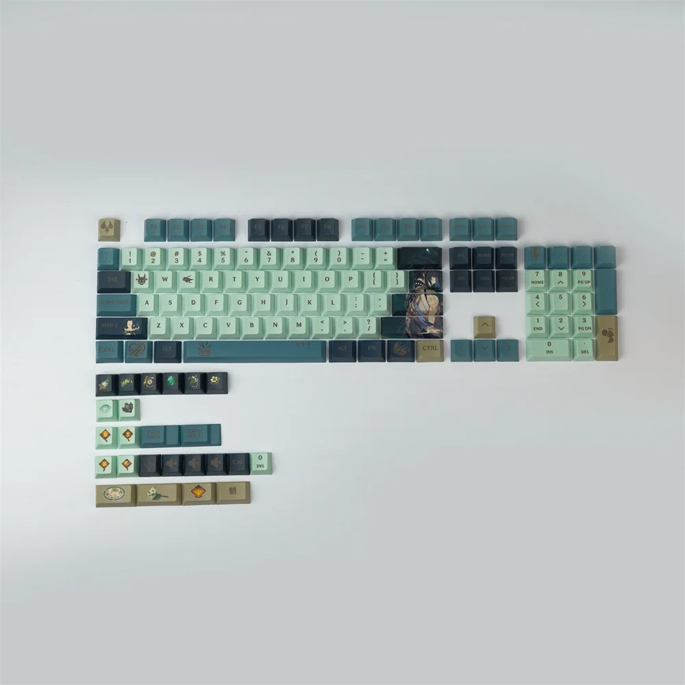 Xiao 128 Keys PBT Keycap Cherry Profile DYE-Sublimation 1.75U 2U Shift For GH60 GK61 GK64 84 87 96 104 108 980