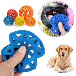 Rubber Dog Chewing Toys for Large Medium Dogs Hollow Balls Shaped Dog Toy Bite Resistant Funny Soft Dog Accessories Dropshipping