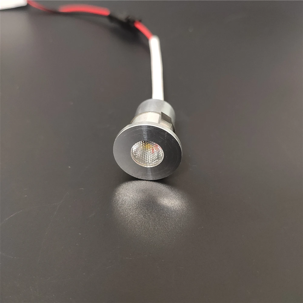 1W 12V ściemniania punktowe reflektory led Mini led sufitowe lampy halogeny aluminium podstawa światła żarówki do szafki licznik prezentacja