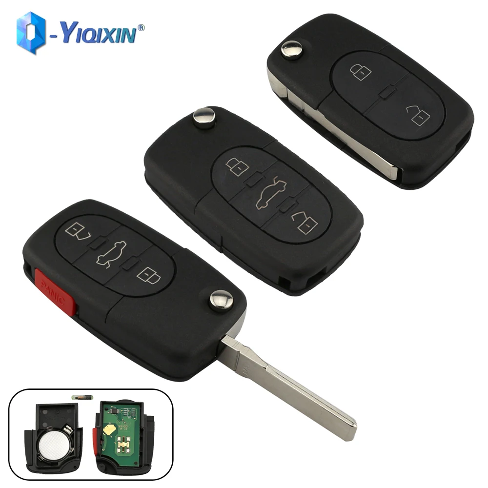 

315mhz/433Mhz Remote Car Key For Audi A3 A4 A6 A8 TT Allroad Quattro Key 4D0837231A 4D0837231K 4D0837231N 4D0837231M ID48 Chip