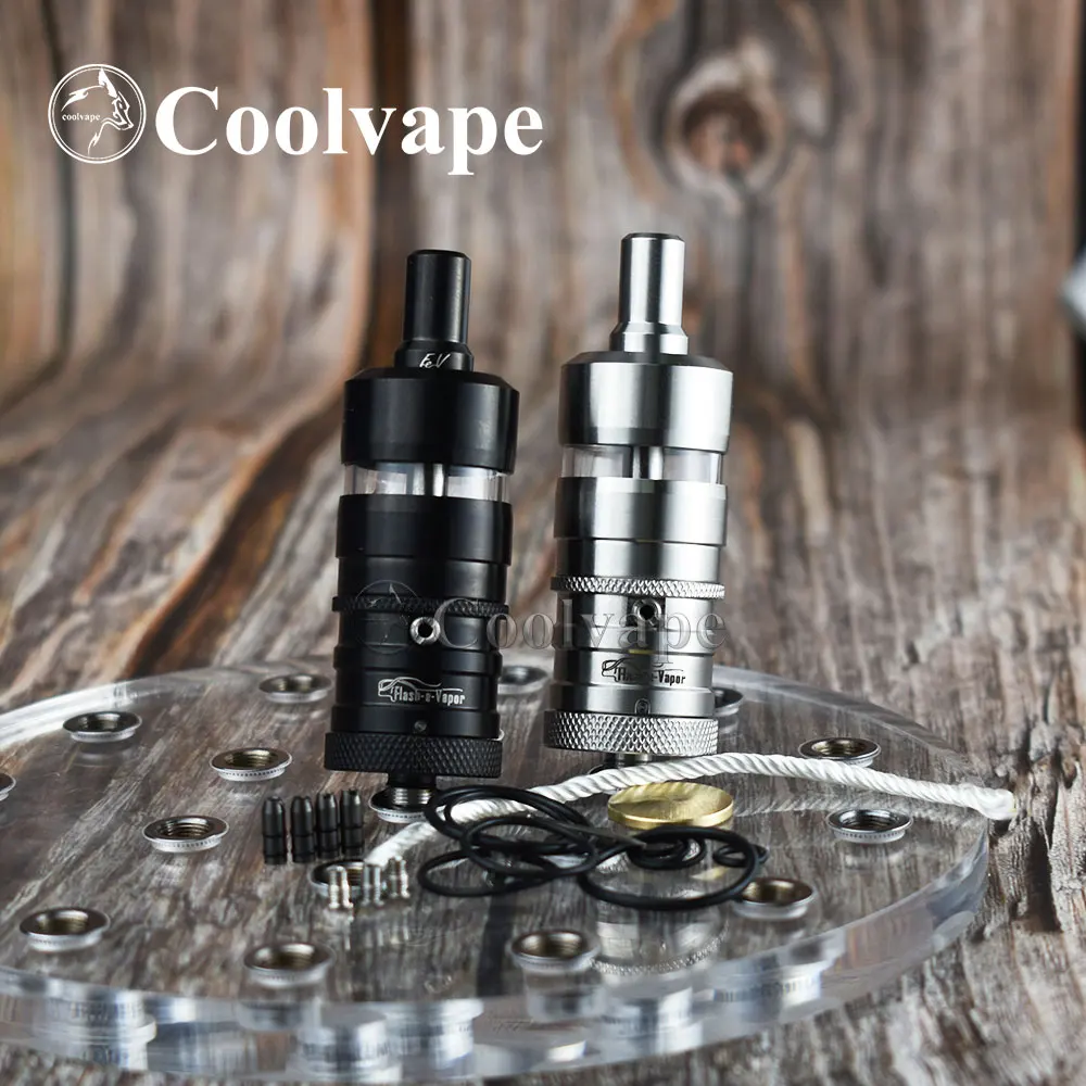 

Coolvape флэш-e-пара V4.5S + rta 316ss материал 4,5 мл 23 мм Перезаправляемые Атомайзеры емкостью rta флэш-E-пар/FEV rta Tank Atomizer