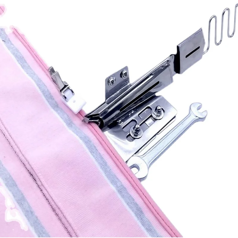 Industrial Sewing Machine Binder Foot Four-Fold Raw Edge Right Angle Binder For Knitted Stretch Fabric