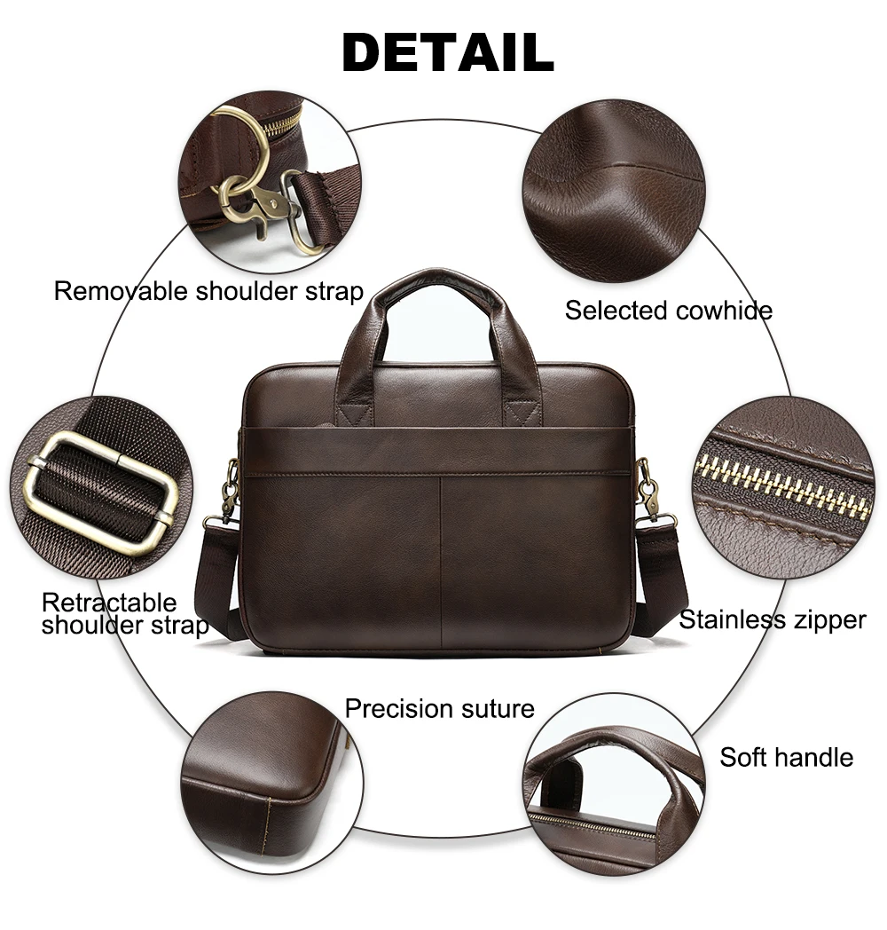 Imagem -05 - Mva Maleta Masculina Bolsa de Couro Genuíno Bolsas de Escritório para Homem Mensageiro Bolsa Portátil de Negócios Bolsas de Couro Masculino 15 Polegada