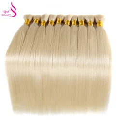 Real Beauty-Cabello Humano liso 613 Rubio, Extensiones de Cabello 100% humano, sin trama, de 45cm a 75cm