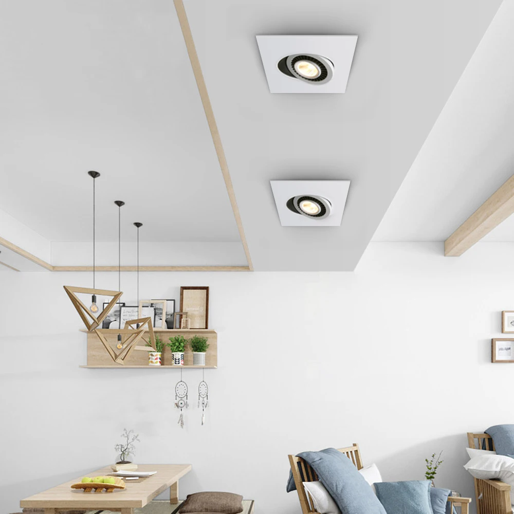 Led Recessed Downlight 360 Adjustable Ceiling Spot Light 12W/18W Down Lights Led Ceiling Lamp LED Spot Lighting Fixture for Home