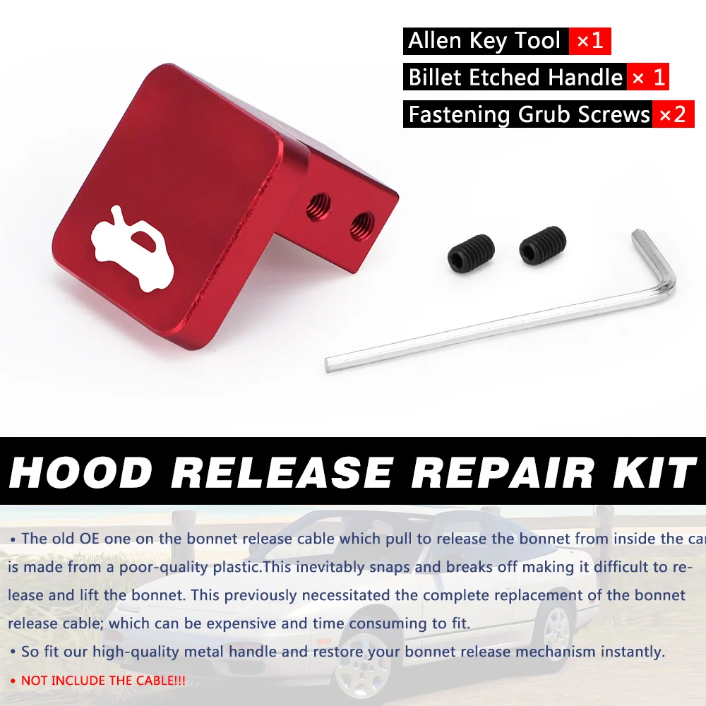 Car Hood Release Latch Handle Repair Kit For Honda Civic 2011-1996 hand tools Easy to operate High quality VR-ECL01