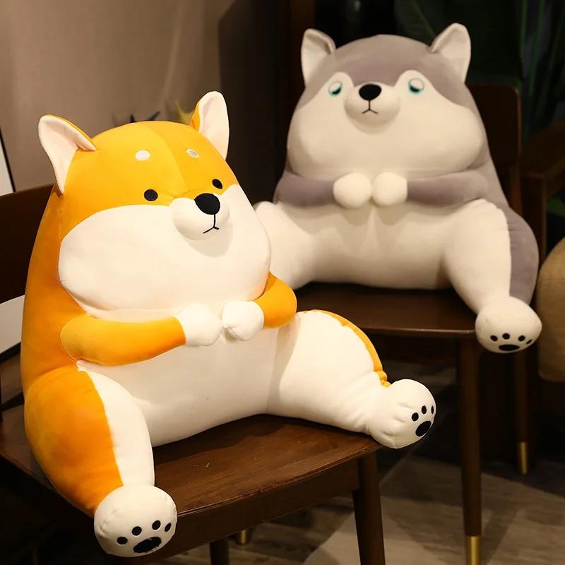 

Japanese-style Shiba Inu Dog Backrest Sofa Cushions Bed Bay Window Cushion Back Neck Waist Support Pillow Plush Toy Office Gifts