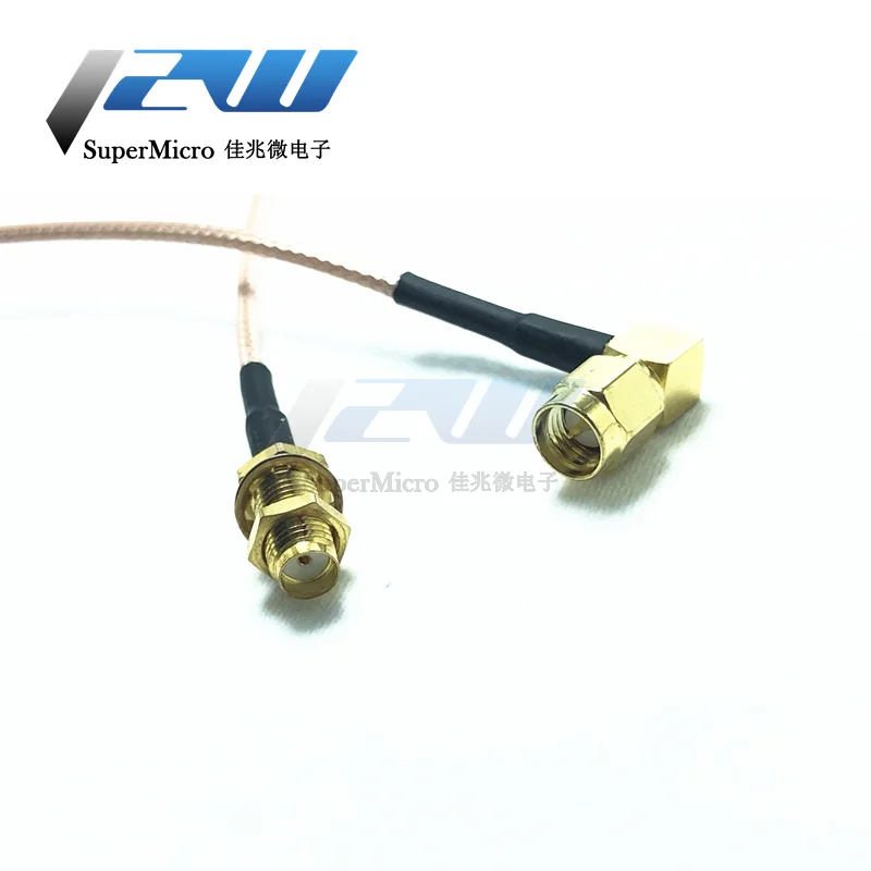 SMA cable SMA male right angle to SMA female RF Coax Pigtail Cable RG316 Connector Adapter fast ship