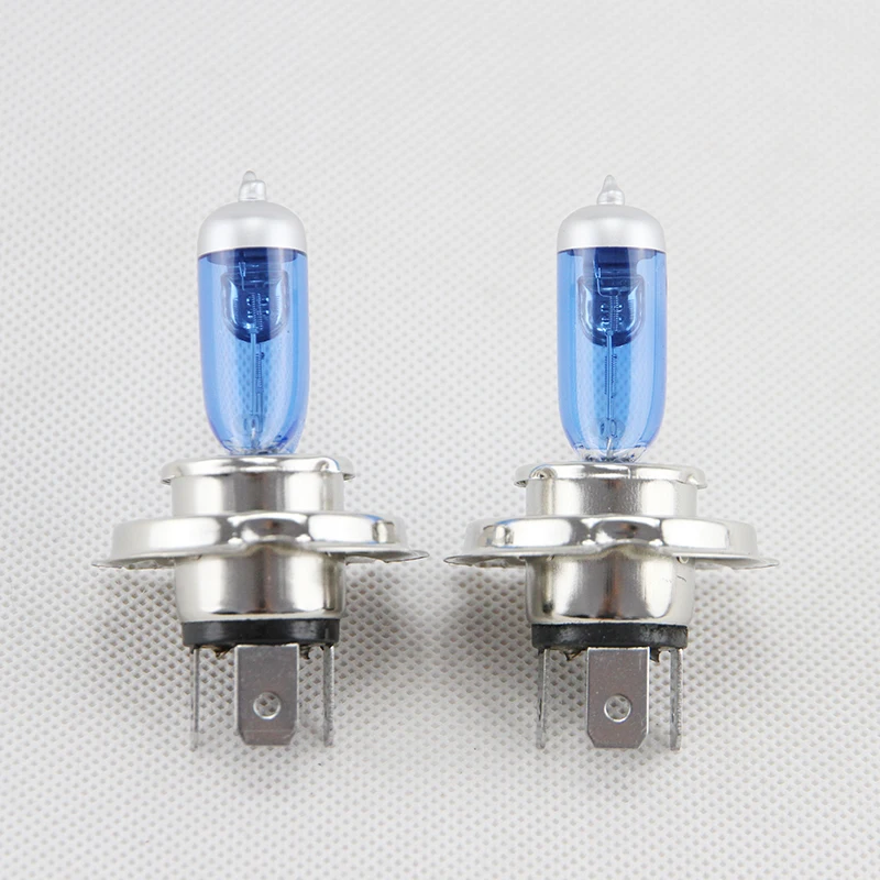 

2PCs H4 Halogen Bulbs Light Super White 6500K High Low Beam 60 55W Motor Headlights