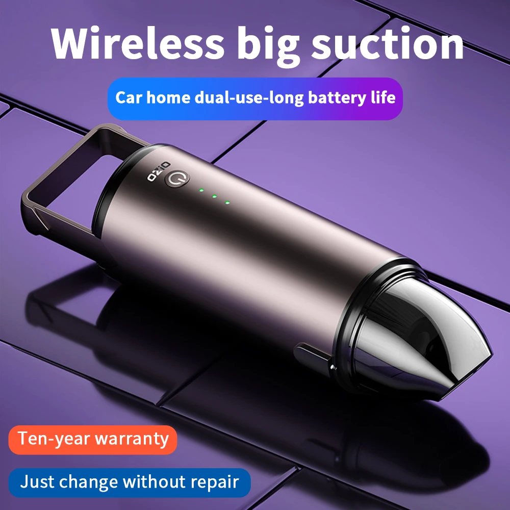 

Wireless 6000PA Mini Vacuum Cleaner On-board Car Home Multi-function Power Charging Handheld Portable Vacuum Cleaner