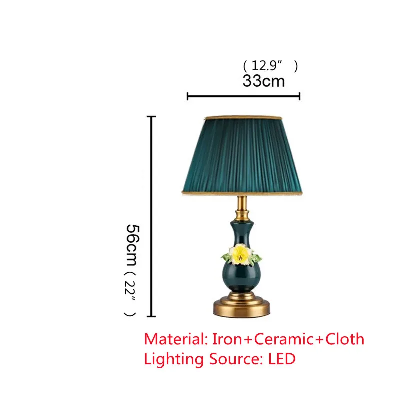 AOSONG Table Lamps Desk Lighting Contemporary Ceramic LED for Home Office Creative Hotel Decoration