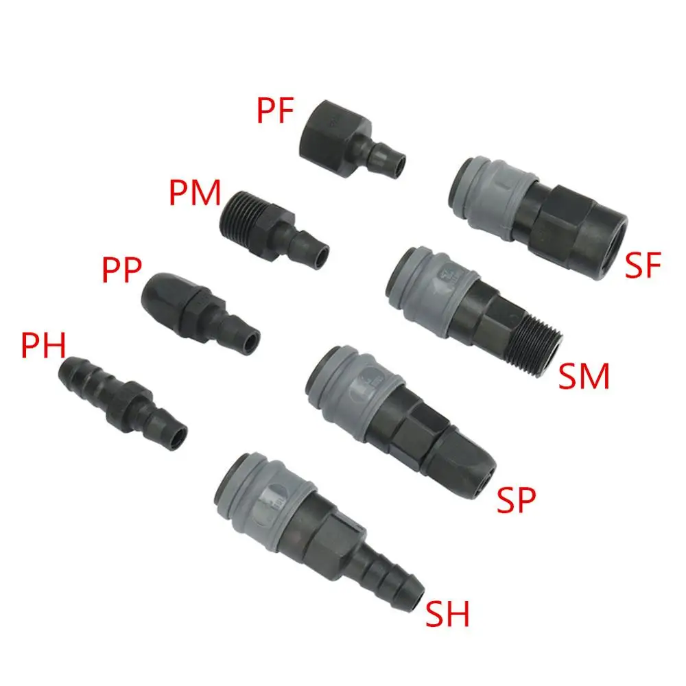 Plastic Steel C type Pneumatic Fittings PU Tube Quick Connector Self-locking Quick Coupling Accessories Gas Air Pipe Connector