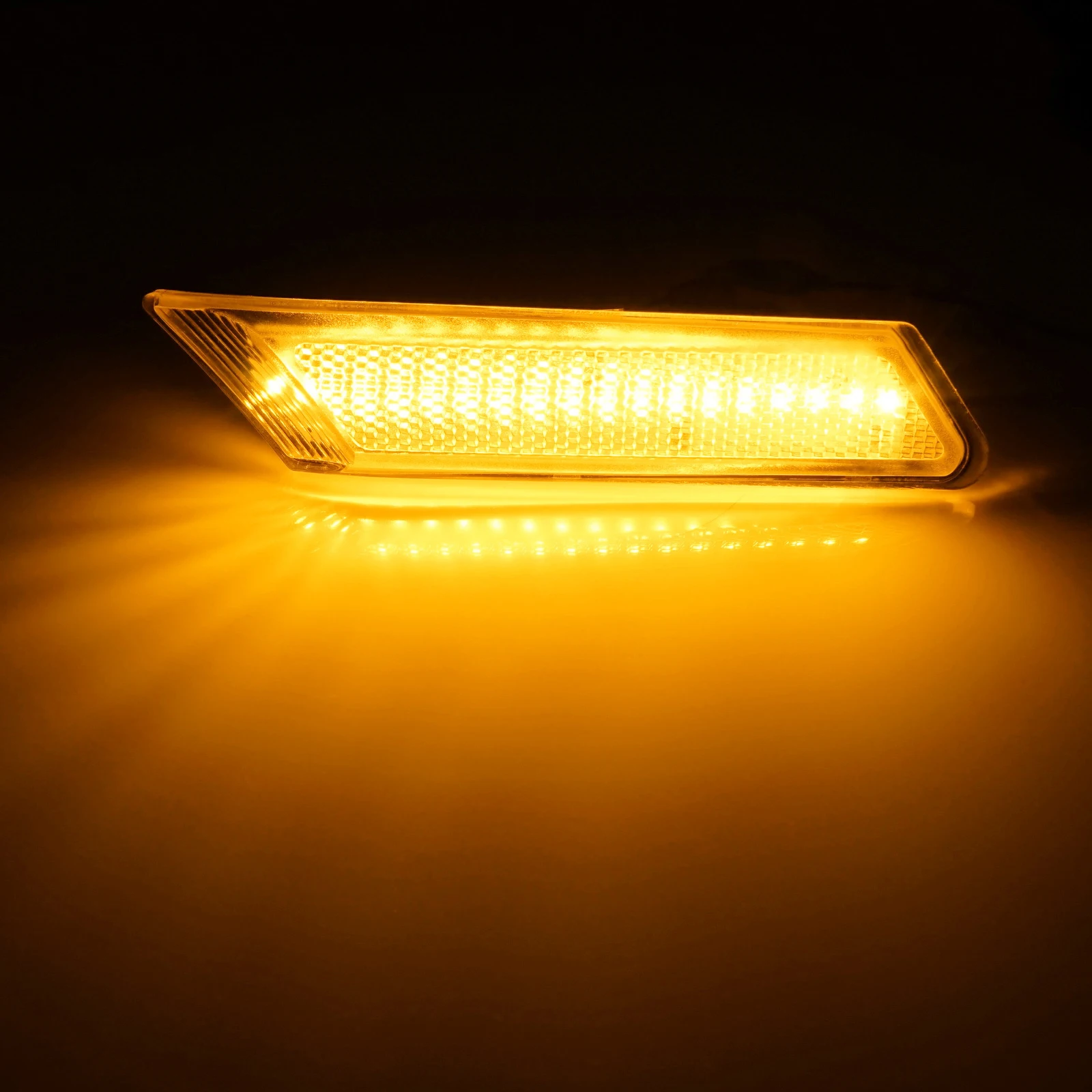 Amber LED Indicator Side Marker Repeater Light Clear Lens For 2005-2008 Porsche Boxster Cayman 987 Carrera 911 997 2005-2012