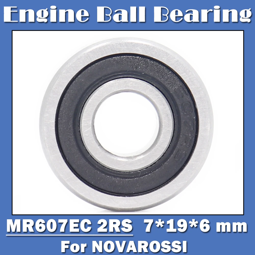 MR607EC 2RS 7*19*6mm Front Engine Ceramic Ball Bearing ( 1 PC ) T9H Double Sealed Bearings For NOVAROSSI .21 OFF-ROAD 607RS RC