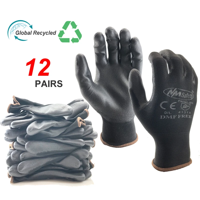 24 Miếng/12 Đôi Tất Dệt Kim Cao Cấp Nylon PU Lớp Cao Su Nhà Xây Dựng Câu Cá Công Việc Ngoài Vườn Chống Trơn Trượt nơi Làm Việc An Toàn Tiếp Liệu