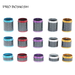 PROBOMESH 2 set 4axis Woven Fuji #16 Lock Nutt Fishing Reel Seat Decorative Trim Part DIY Fishing Rod Component Accessory