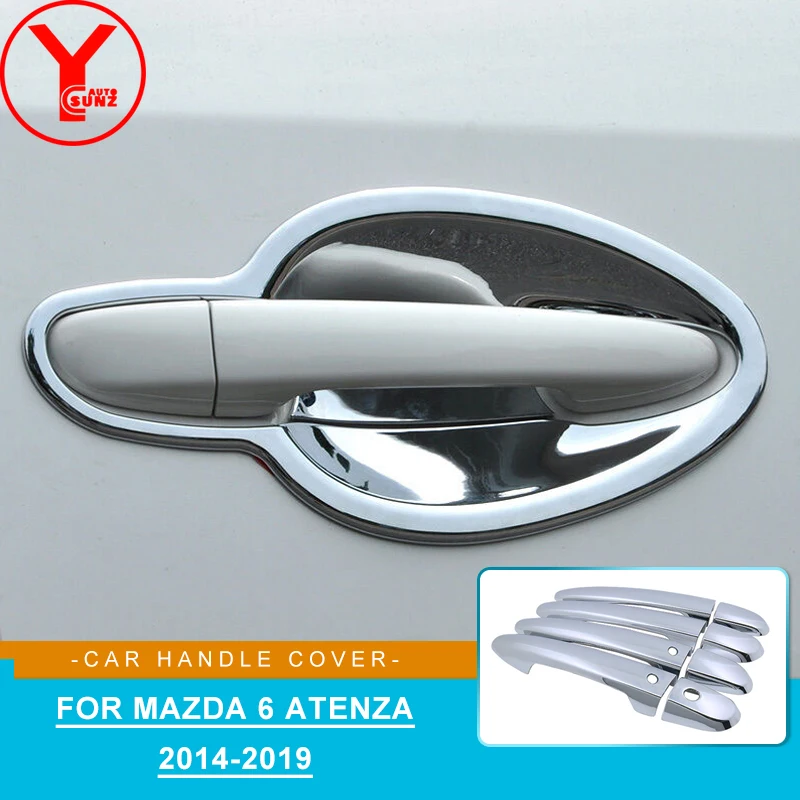 

ABS Chromium Door Handle Cover Trim Car Accessories For Mazda 6 Atenza GJ GL 2013 2014 2015 2016 2017 2018 2019 YCSUNZ