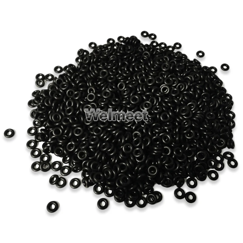 10pcs OD3-50mm Wire Diameter 1.0mm Oil Resistant NBR Nitrile Sealing Ring Butadiene Rubber O-Ring Seal Gasket #Black