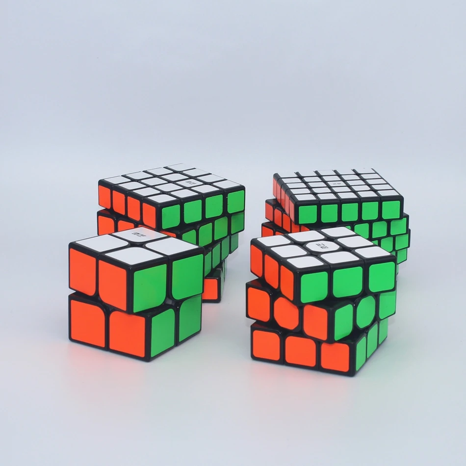 Qiyi Magic Cube 4in1 Gift Box Set 2x2 3x3 4x4 5x5 Cube Qiyi Speed Cube Puzzle Game Cube cubo magic Holiday Gift Toys QIYI CUBE