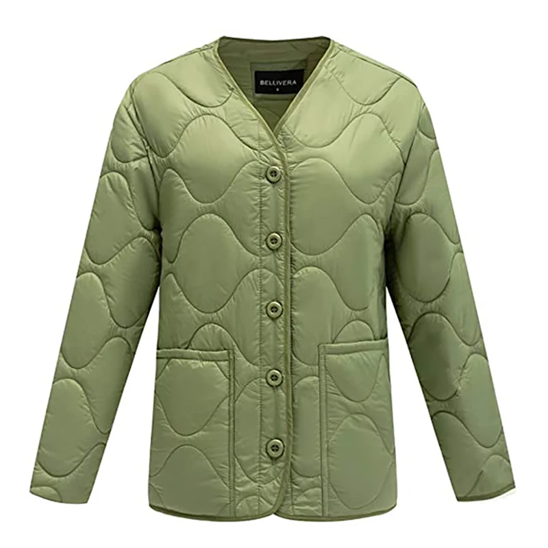 Giolshon 2022 Women Lightweight Padded Jackets Ultralight Quilted Coat Warm Autumn Winter Down Coats Light Vest Puffer Coat