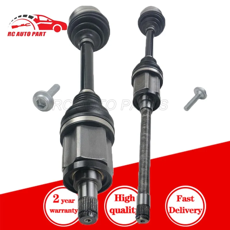 C8 Pair Left Right Front CV Joint Drive Shaft Output Shaft For BMW X3 F25 X4 F26 20d 28d 30d 35d xDrive 31607619657 31607619658
