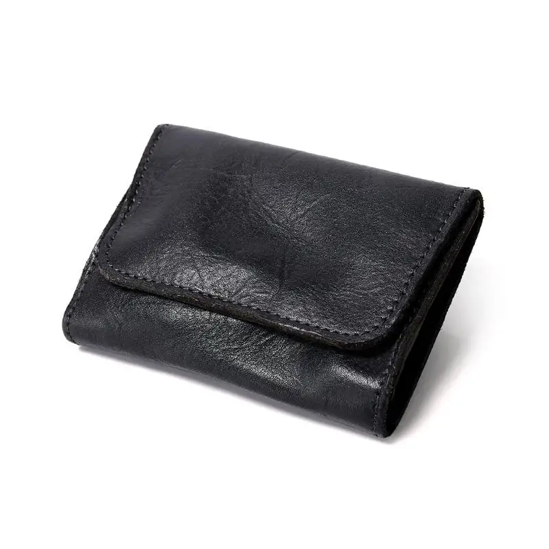 Vintage Style Men Leather Coin Purse Wallet Clutch Key Holder Small Soft Bag Mini Bag