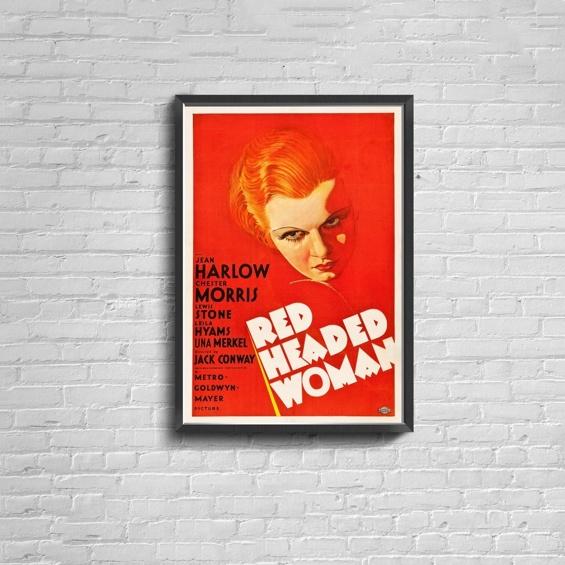 Red-Headed Woman Movie Poster (1932) Canvas Print Home Vintage Wall Painting Decoration (No Frame)