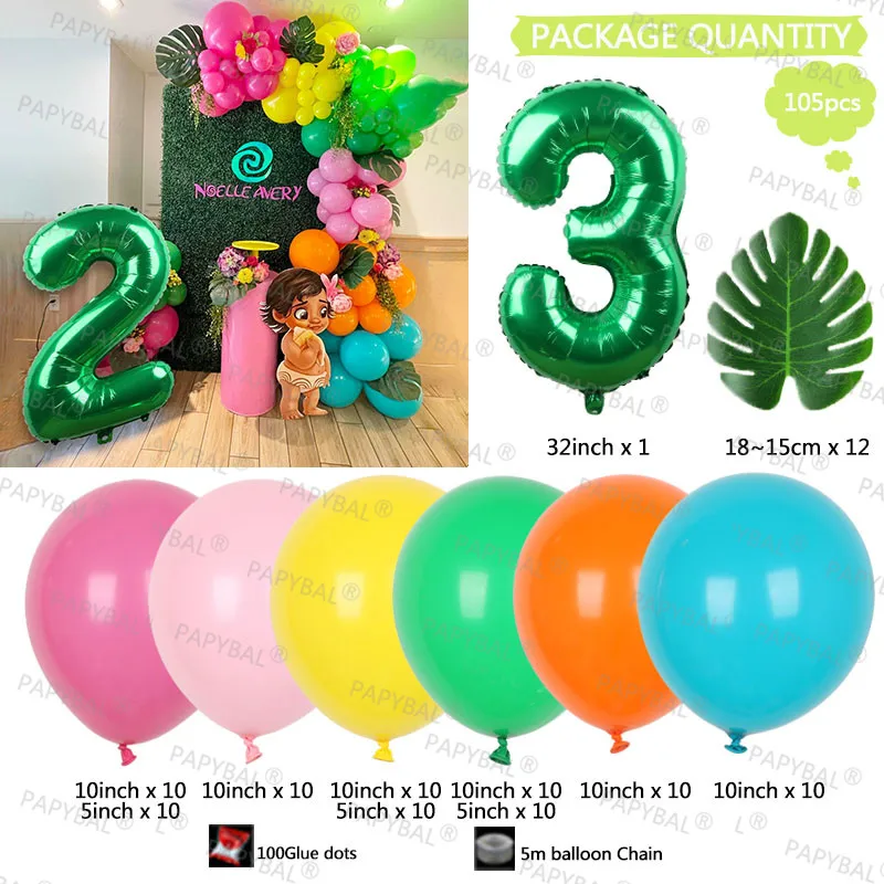 105 pz Disney Moana Palloncini Ghirlanda Arco Kit 32 