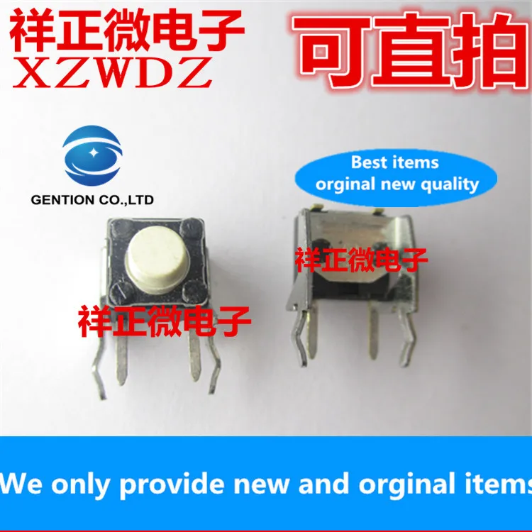 30pcs 100% orginal New for ALP 6x6x5 tact switch with bracket SKHHUFA010 long life white button