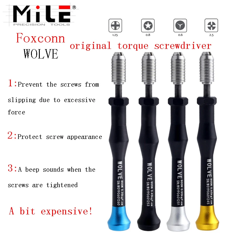 1pcs Foxconn Original Mobile Phone Torque Screwdriver Apple Android Phone Repair Disassembly Tool Super Hard Screwdriver Head