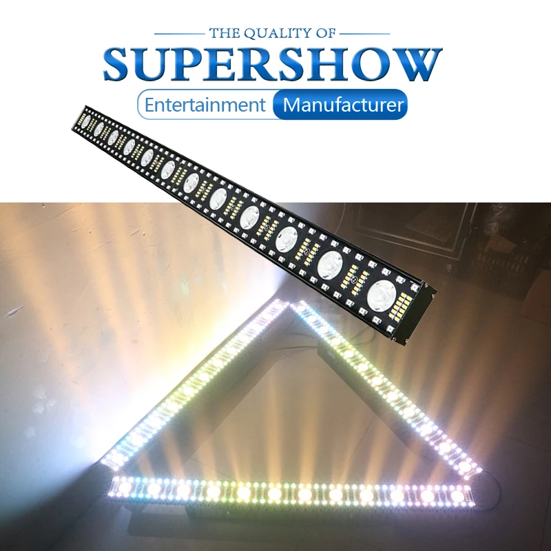 Beam Wash Strobe 12X5W 3IN1 Light LED Wall Wash Light 5/14/75 Channels DMX512 RGBW LED Bar Wash Stage Light Music Dj Party Light